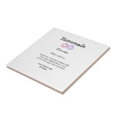 愛で作られた自家製ドーナツ追加文字サイト タイル (側面)