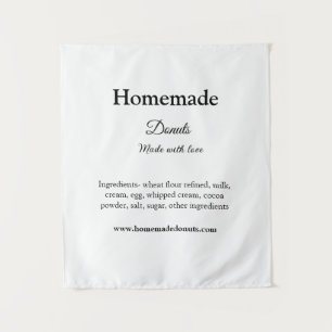 愛で作られた自家製ドーナツ追加文字サイト タペストリー