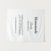 愛で作られた自家製ドーナツ追加文字サイト タペストリー (正面(横))