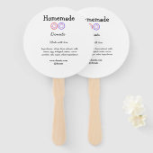 愛で作られた自家製ドーナツ追加文字サイト ハンドファン (正面&裏面)