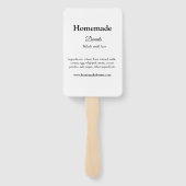 愛で作られた自家製ドーナツ追加文字サイト ハンドファン (裏面)