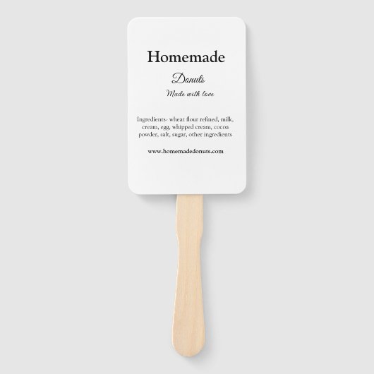 愛で作られた自家製ドーナツ追加文字サイト ハンドファン (正面)