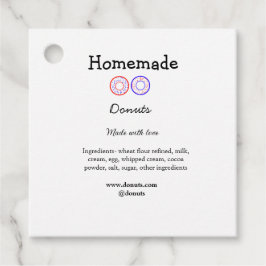 愛で作られた自家製ドーナツ追加文字サイト フェイバータグ