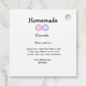 愛で作られた自家製ドーナツ追加文字サイト フェイバータグ (裏面)