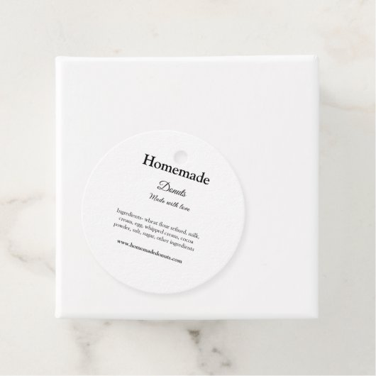 愛で作られた自家製ドーナツ追加文字サイト フェイバータグ (インサイチュ)