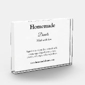 愛で作られた自家製ドーナツ追加文字サイト フォトブロック (左)