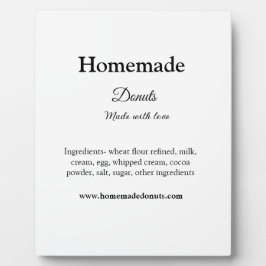 愛で作られた自家製ドーナツ追加文字サイト フォトプラーク
