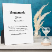 愛で作られた自家製ドーナツ追加文字サイト フォトプラーク (側面)