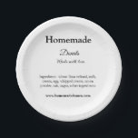 愛で作られた自家製ドーナツ追加文字サイト ペーパープレート<br><div class="desc">デザイン</div>