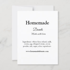 愛で作られた自家製ドーナツ追加文字サイト ポストカード