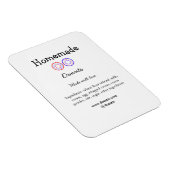 愛で作られた自家製ドーナツ追加文字サイト マグネット (右側)