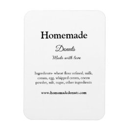 愛で作られた自家製ドーナツ追加文字サイト マグネット