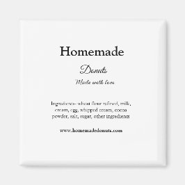 愛で作られた自家製ドーナツ追加文字サイト マグネット