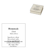 愛で作られた自家製ドーナツ追加文字サイト ラバースタンプ (押印)