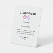 愛で作られた自家製ドーナツ追加文字サイト 台座サイン (正面)