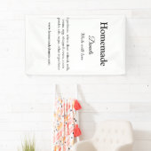 愛で作られた自家製ドーナツ追加文字サイト 横断幕 (インサイチュ)