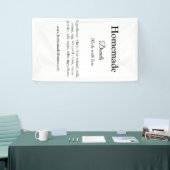 愛で作られた自家製ドーナツ追加文字サイト 横断幕 (トレードショー)