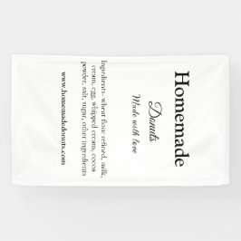 愛で作られた自家製ドーナツ追加文字サイト 横断幕