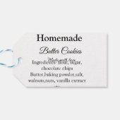 愛で作られた自家製バタークッキー追加文字 ギフトタグ (裏面横)