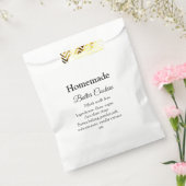 愛で作られた自家製バタークッキー追加文字 フェイバーバッグ (封をした状態)