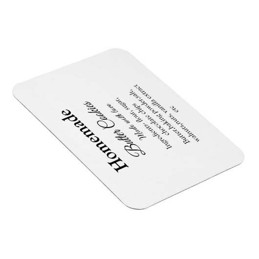 愛で作られた自家製バタークッキー追加文字 マグネット (右側)