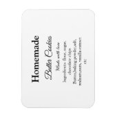 愛で作られた自家製バタークッキー追加文字 マグネット (縦)