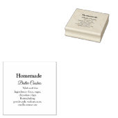 愛で作られた自家製バタークッキー追加文字 ラバースタンプ (押印)