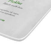 愛で作られた自家製ピクルス追加文字サイト カッティングボード (角)