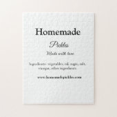 愛で作られた自家製ピクルス追加文字サイト ジグソーパズル (縦)