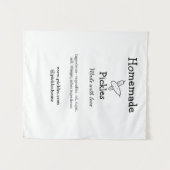 愛で作られた自家製ピクルス追加文字サイト タペストリー (正面(横))