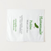 愛で作られた自家製ピクルス追加文字サイト タペストリー (正面(横))