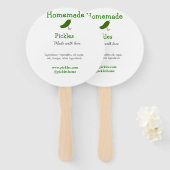 愛で作られた自家製ピクルス追加文字サイト ハンドファン (正面&裏面)