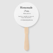 愛で作られた自家製ピクルス追加文字サイト ハンドファン (裏面)