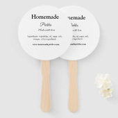 愛で作られた自家製ピクルス追加文字サイト ハンドファン (正面&裏面)