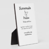 愛で作られた自家製ピクルス追加文字サイト フォトプラーク (側面)