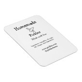 愛で作られた自家製ピクルス追加文字サイト マグネット (右側)