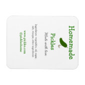 愛で作られた自家製ピクルス追加文字サイト マグネット (横)