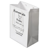 愛で作られた自家製ピクルス追加文字サイト ミディアムペーパーバッグ (裏面アングル)