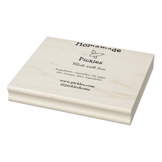 愛で作られた自家製ピクルス追加文字サイト ラバースタンプ (スタンプ)