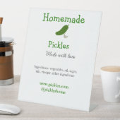 愛で作られた自家製ピクルス追加文字サイト 台座サイン (インサイチュ)