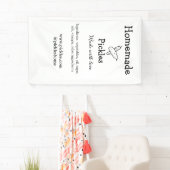 愛で作られた自家製ピクルス追加文字サイト 横断幕 (インサイチュ)