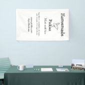 愛で作られた自家製ピクルス追加文字サイト 横断幕 (トレードショー)