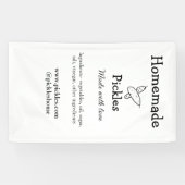 愛で作られた自家製ピクルス追加文字サイト 横断幕 (横)