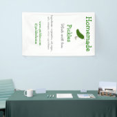 愛で作られた自家製ピクルス追加文字サイト 横断幕 (トレードショー)