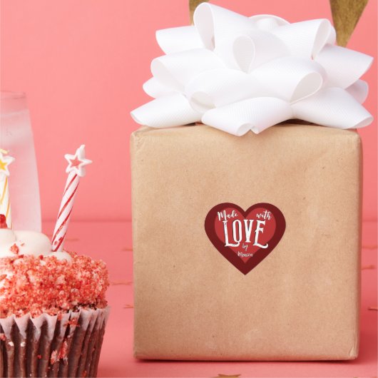 愛で作られた（カスタマイズ可能） ハートシール (パーティー)