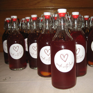 愛で作られた – 愛着のためのサークルシール ラウンドシール