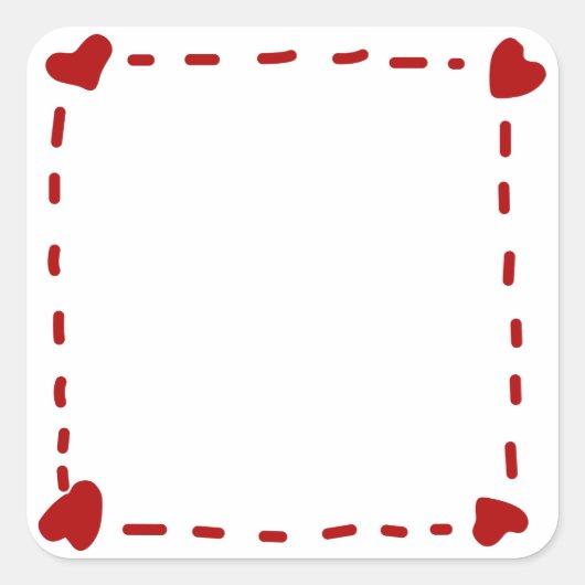 愛で作られる スクエアシール (正面)