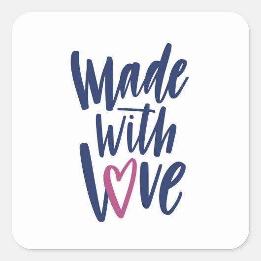 愛で作られる スクエアシール (正面)