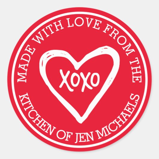 愛で作られる ラウンドシール (正面)