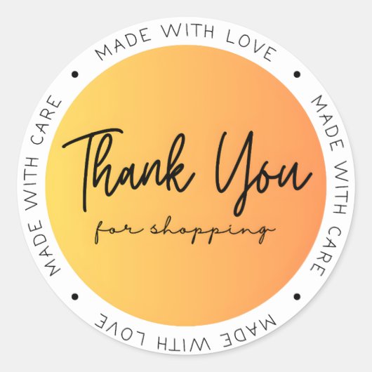 愛で作ら気に感謝していれ ラウンドシール (正面)